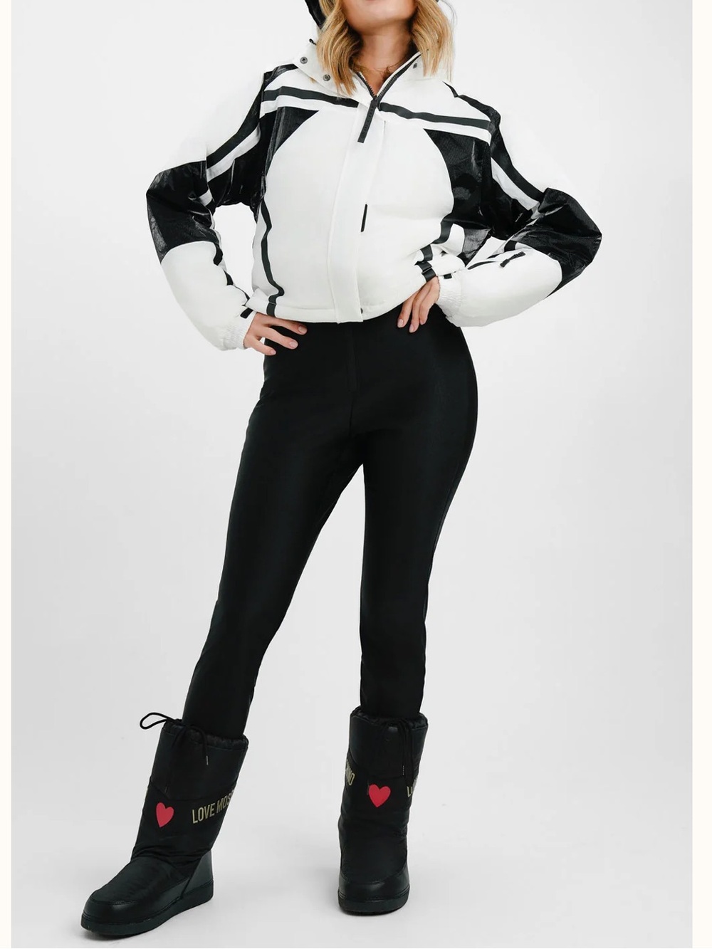 ASOS 4505 Ski Suit With Detachable Sallopette In Sheen Mono Contrast Detail Sz 4